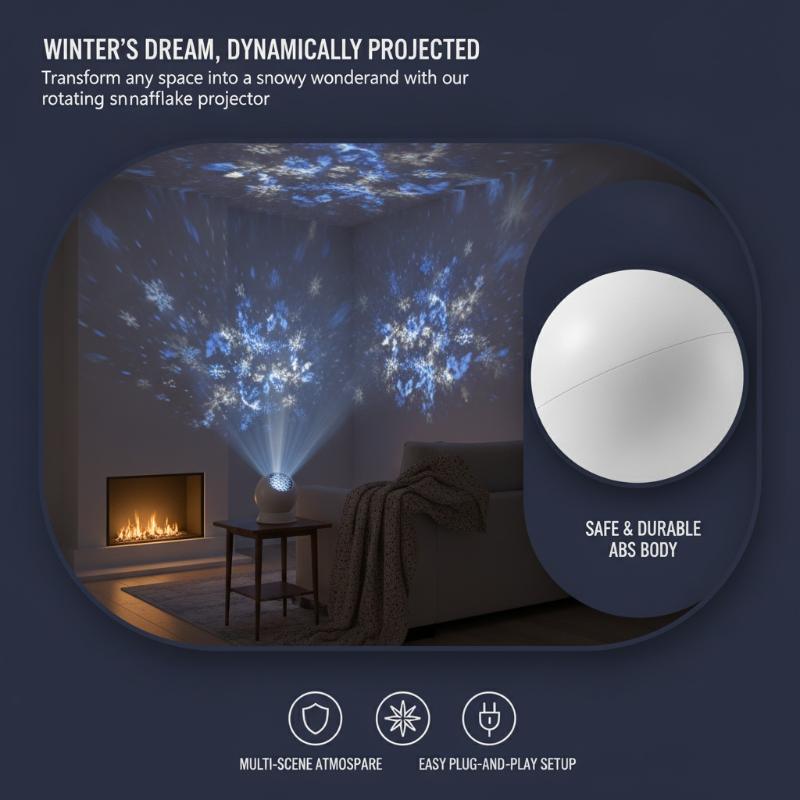 Event & Party Supply Photos - Proiettore LED Fiocco di Neve Natalizio