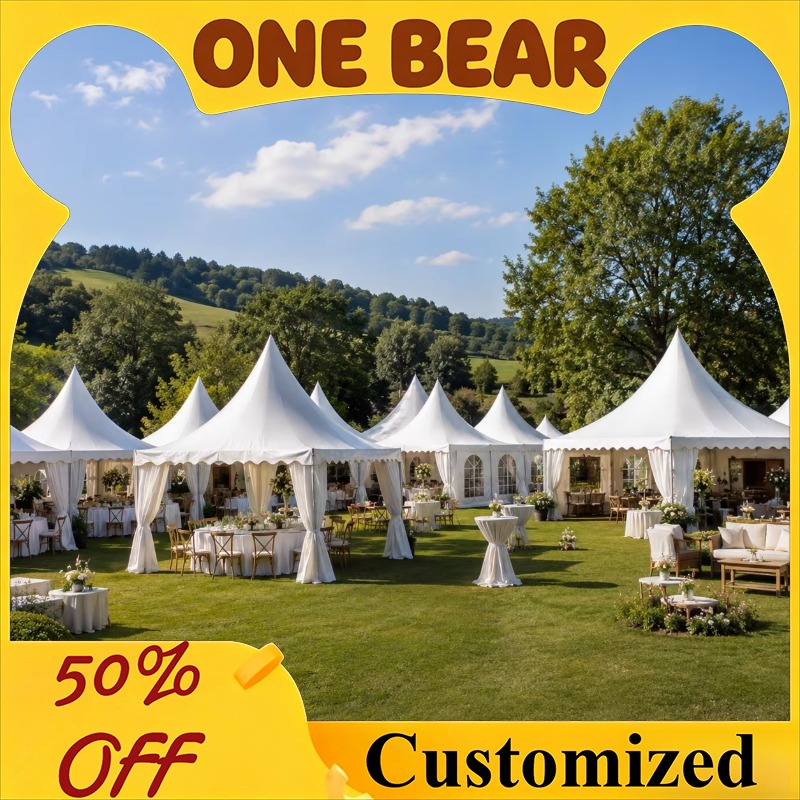 Event & Party Supply Photos - Tenda Pagoda Bianca Personalizzabile con Tetto